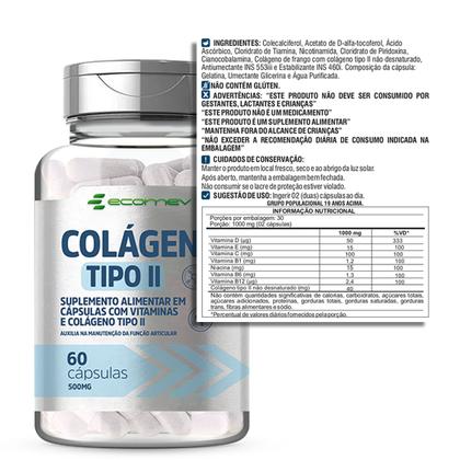 Imagem de Colágeno Tipo 2 Vit C B1 B6 B12 + Vit K2 Mk7 + Vitamina D3 Formula Avançada