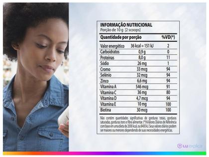 Imagem de Colágeno Tipo I e II Nutrify Collagen Renew - em Pó 300g Laranja Natural