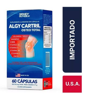 Colágeno tipo ii algy cartril osteo total made in usa 60 cápsulas ...