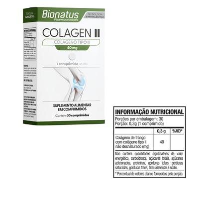 Imagem de Colágeno Tipo Il - Colagen Il 40Mg Bionatus 30 Comprimidos