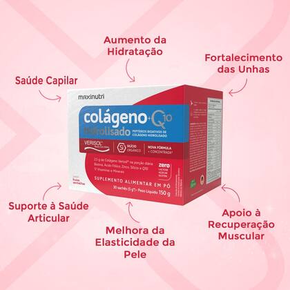 Imagem de Colágeno Verisol 30 Saches Frutas Vermelhas Maxinutri