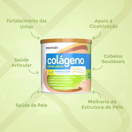 Imagem de Colágeno Verisol Maxinutri Lata 250g Sabor Uva Verde
