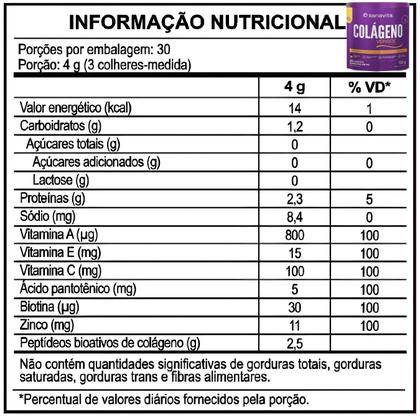 Imagem de Colágeno Verisol Sanavita para Pele Cabelos e Unhas 120g com Vitaminas 2,5g Peptídeos Bioativos