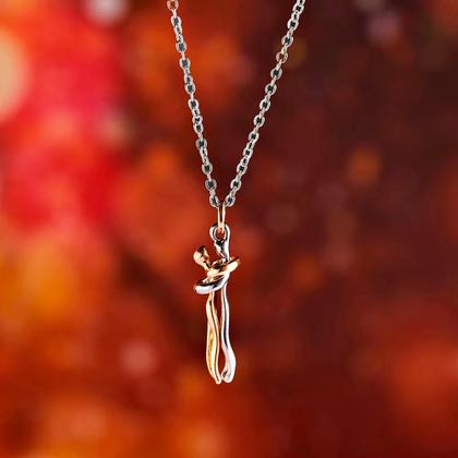 Imagem de Colar Abraço Casal Alma Gêmea Yin Yang Presente Namorada