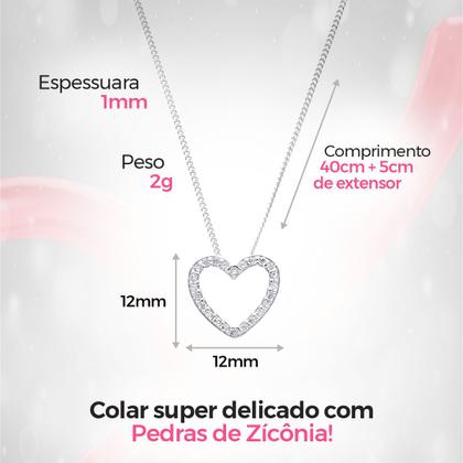 Imagem de Colar aço feminino + mãe coração strass pingente caixa social casual presente Qualidade Premium moda