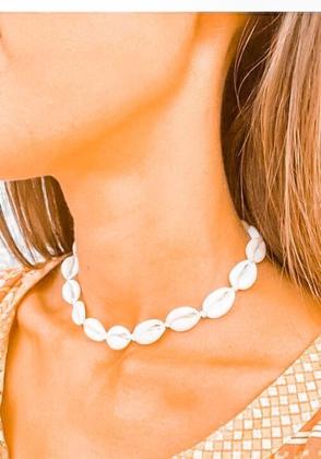 Imagem de Colar choker ajustavel buzios natural concha