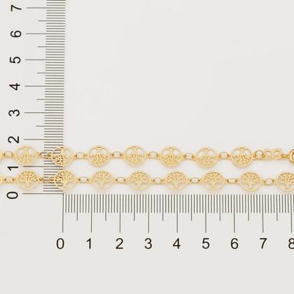 Colar Choker Rommanel Árvore Da Vida Banhada A Ouro 18k Lindo Elegante Imagem de Colar Choker Rommanel Árvore Da Vida Banhada A Ouro 18k Lindo Elegante