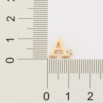 Imagem de Colar com pingente banhado ouro 18k feminino letra inicial nome cravejado zircônia rommanel 531638 542479