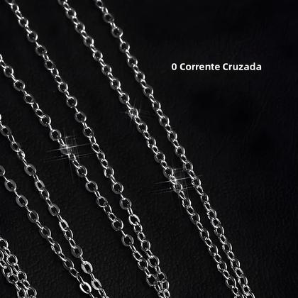 Imagem de Colar com Pingente de Nome e Letras em Prata 925 com Zircônia - Para Meninas