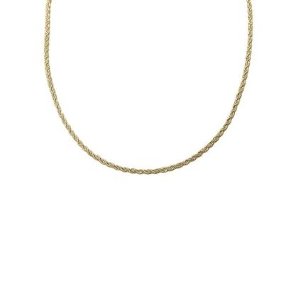 Imagem de Colar Corda Baiana Folheado em Ródio Branco - 53 cm