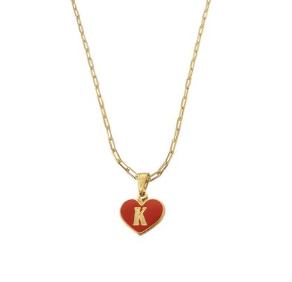 Colar Cordão Corrente Feminina Pingente Coração do Amor Letra Inicial K Banhado a Ouro 18k. - Anaisa Semijoias Imagem de Colar Cordão Corrente Feminina Pingente Coração do Amor Letra Inicial K Banhado a Ouro 18k.