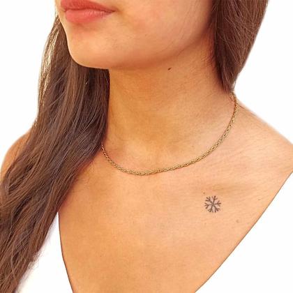 Imagem de Colar Corrente com Elos Duplos Folheado em Ouro 18k SoftJoias 