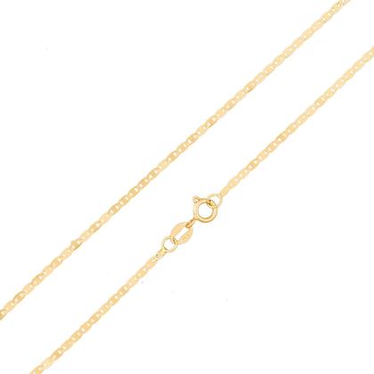 Imagem de Colar Corrente Feminina 50cm Piastrine Em Ouro 18k 750