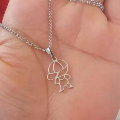 Imagem de colar corrente feminino infantil banhado a prata não escurece menino filho em aço inox não escurece