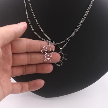 Imagem de colar corrente feminino infantil banhado a prata não escurece menino filho em aço inox não escurece