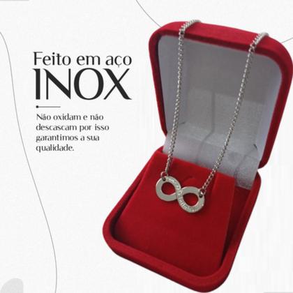 Imagem de Colar Corrente feminino pingente infinito Gargantilhas