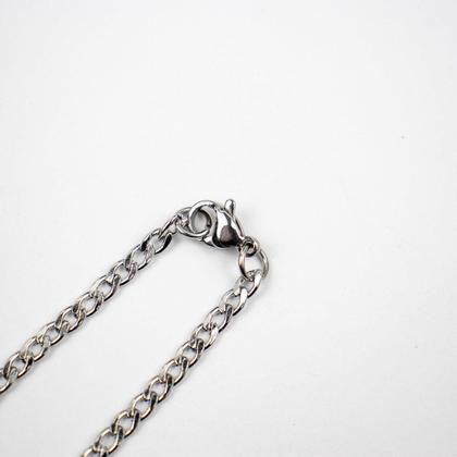 Imagem de Colar Corrente Imagem Preta Velha 3 Cm Metal Niquelado