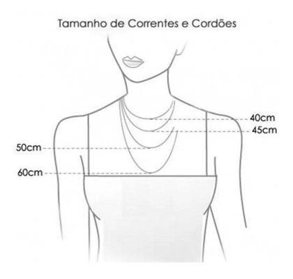 Imagem de Colar Corrente Piastrine Feminina 50cm Ouro 18k