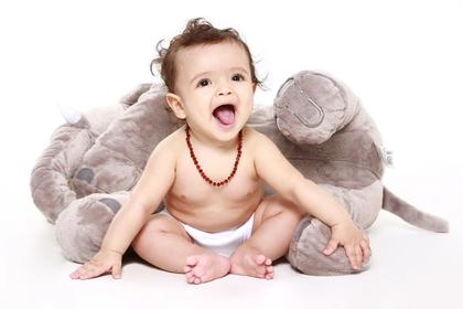 Imagem de Colar De Âmbar Báltico Baroque Cognac 45cm Original