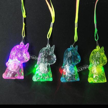 Imagem de Colar De Led Pisca Unicórnio Para Festas De Aniversários Shows XM21150UN