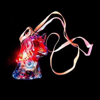 Imagem de Colar De Led Pisca Unicórnio Para Festas De Aniversários Shows XM21150UN