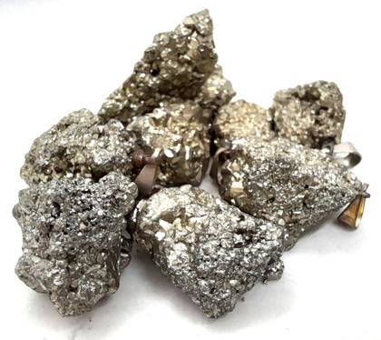 Imagem de Colar de Pedra Pirita da Riqueza Pedra Natural 25 cm