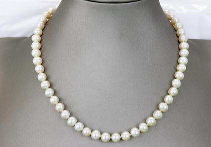 Imagem de Colar de Pérolas Naturais Europeu com Fecho em Ouro 18K