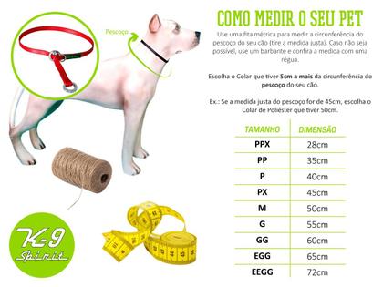 Imagem de Colar de Poliéster Para Cachorros Pequenos Treinamento Pet  K-9 Spirit P