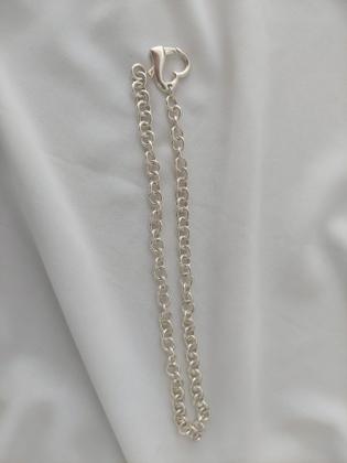 Imagem de Colar de Prata com fecho de Coração