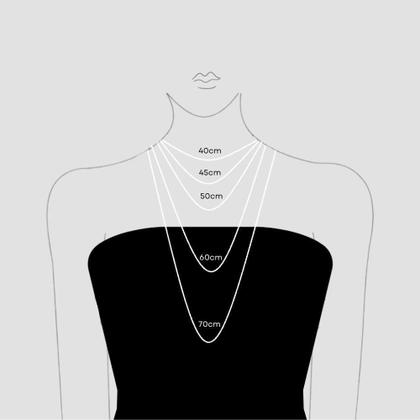 Imagem de Colar de Prata Feminino Ponto de Luz 45cm - Prata 925