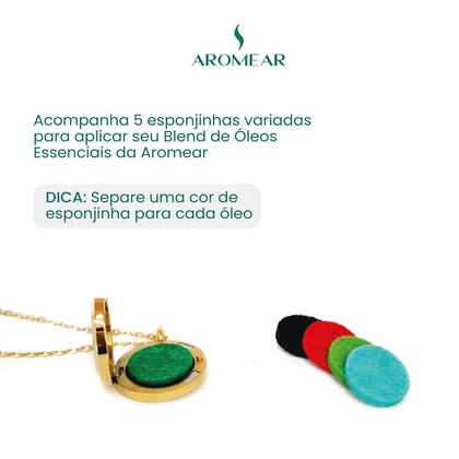 Imagem de Colar Difusor Flor da Vida em AÇO INOXIDÁVEL - ANTIALÉRGICO - DOURADO
