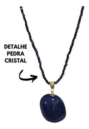 Imagem de Colar Feminino Maxi Cristal Kit Com Brinco Elegante Cristal