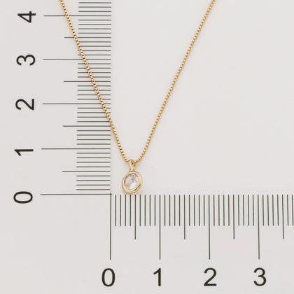 Imagem de Colar Feminino Rommanel Lindo Delicado Banhado Ouro 18k