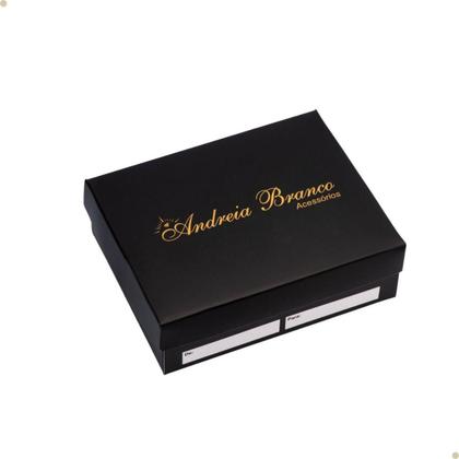 Imagem de Colar Filhos com 3 Pingentes Menino Menina Anjo Dourado com Pedras de Zircônia Banhado a Ouro 18k Banho Antialérgico Marca Andréia Branco Acessórios