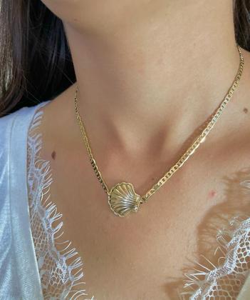 Imagem de Colar Gargantilha Choker Buzios Concha Praia Verão Folheado