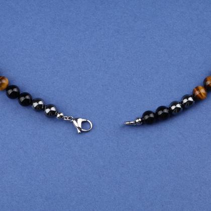 Imagem de Colar GAVU Triple Protection Tiger Eye Obsidian Hematite