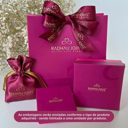 Imagem de Colar Gratidão 40cm Folheado A Ouro Com Detalhe De Zircônias