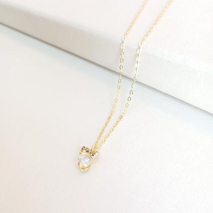 Imagem de Colar Infantil Laço e Zircônia