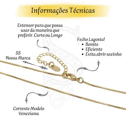 Colar Letra de Zirconias Mandala Semi Joia Banhado Ouro 18k - Stella Semi Joias Imagem de Colar Letra de Zirconias Mandala Semi Joia Banhado Ouro 18k