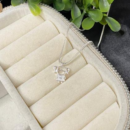 Imagem de Colar mãe Prata 925 delicado Filhos banhada menina menino