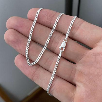 Imagem de Colar Masculino Grumet 60cm 2mm Prata 925 Legítima Italiana