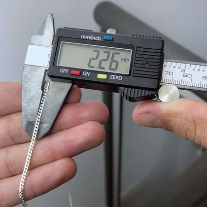 Imagem de Colar Masculino Grumet 60cm 2mm Prata 925 Legítima Italiana