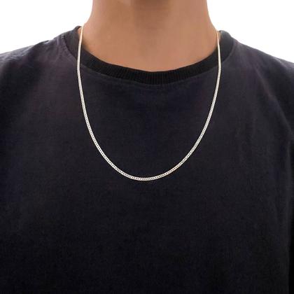 Imagem de Colar Masculino Grumet 60cm 2mm Prata 925 Legítima Italiana