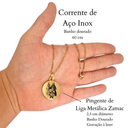 Imagem de Colar Medalha Orixá Oxalá Epá Babá Proteção Espiritual