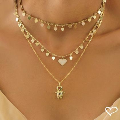 Imagem de Colar menino ponto de luz safira folheado a ouro 18k