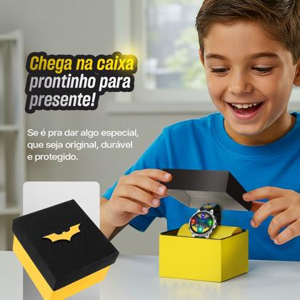 Imagem de colar oculos + relogio digital infantil preto led + caixa presente menino protecao uv pulseira ajustavel crianca