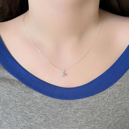 Imagem de Colar Olho Grego Banhado Prata Semijoia