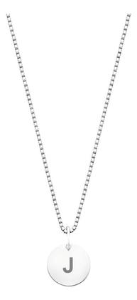 Imagem de Colar Prata 925 Corrente Feminina Pingente Letra Plaquinha