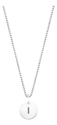 Imagem de Colar Prata 925 Corrente Feminina Pingente Letra Plaquinha