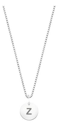Imagem de Colar Prata 925 Corrente Feminina Pingente Letra Plaquinha